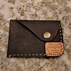 Handmade By Top Frog Minimalist Leather Card Holder Wallet